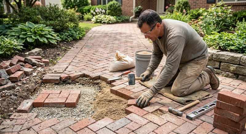 Brick Driveway Repair in Killeen, TX