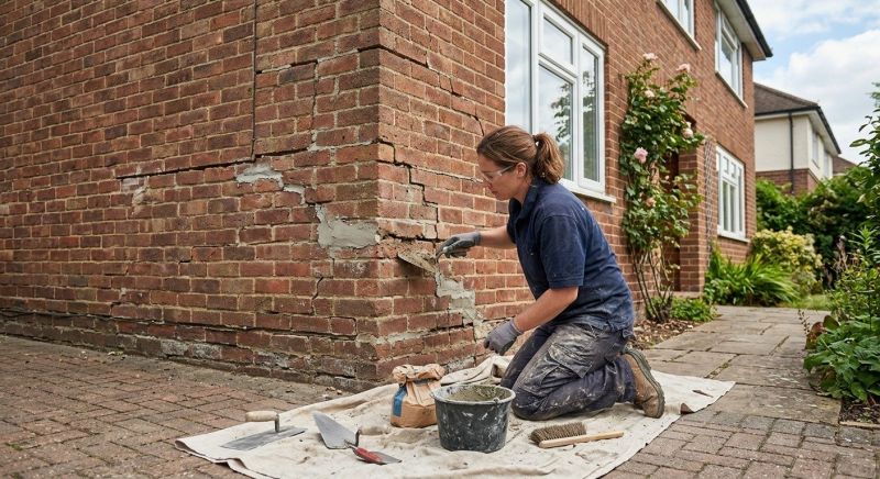 Brick Fence Repair in Killeen, TX