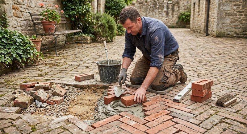 Brick Flatwork Repair in Gatesville, TX