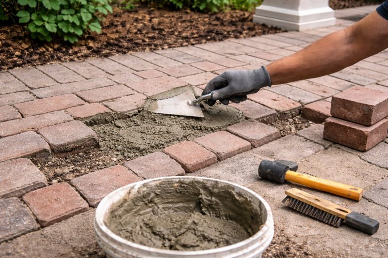Brick Flatwork Repair in Salado, TX
