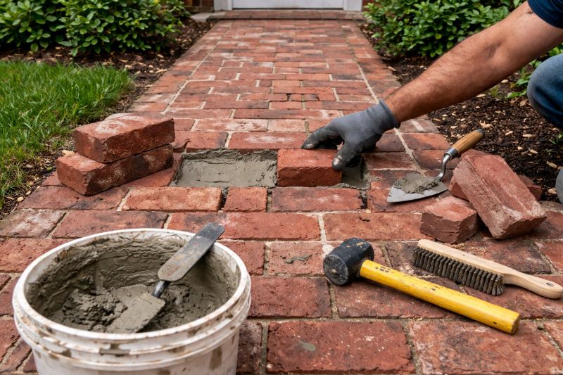 Brick Pathway Repair in Killeen, TX