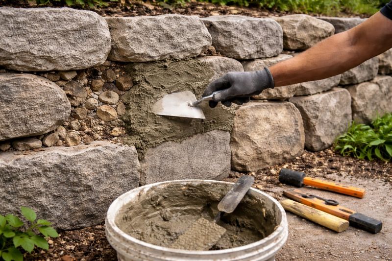 Brick Retaining Wall Repair in Killeen, TX