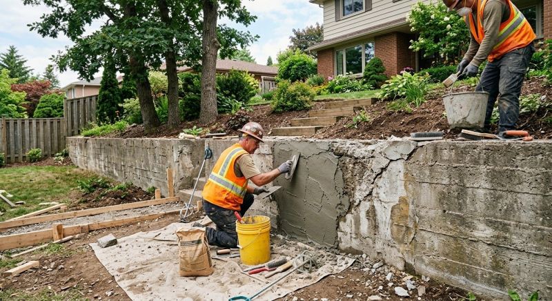 Brick Retaining Wall Repair in Killeen, TX