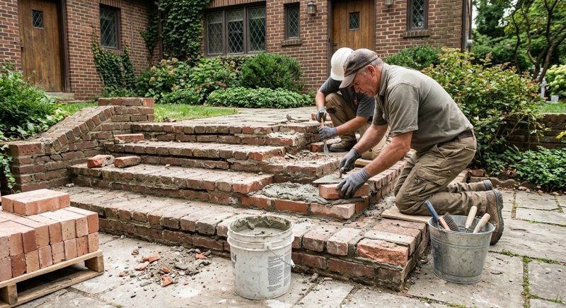 Brick Stairs Repair in Bell County, TX