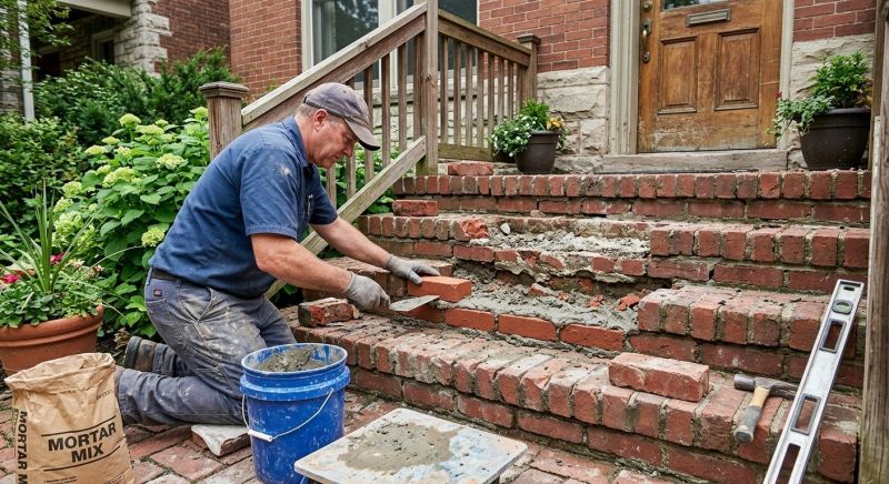 Brick Steps Repair in Killeen, TX