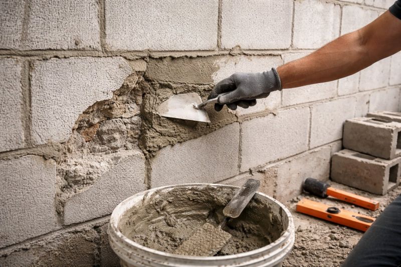 Cinder Block Wall Repair in Bell County, TX