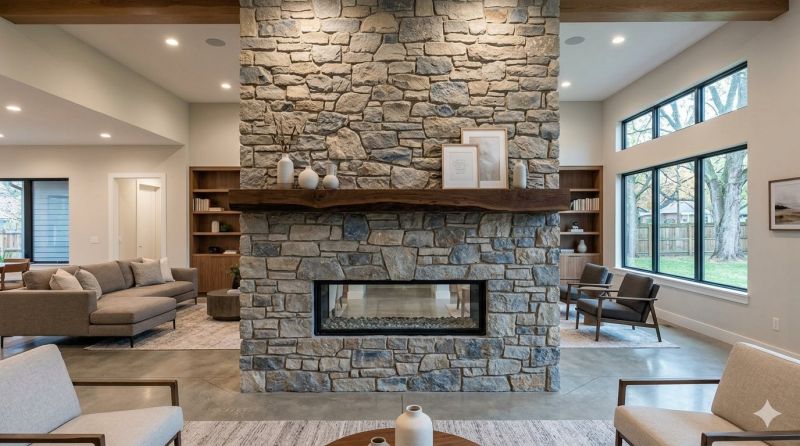 Stone Chimney Installation in Salado, TX