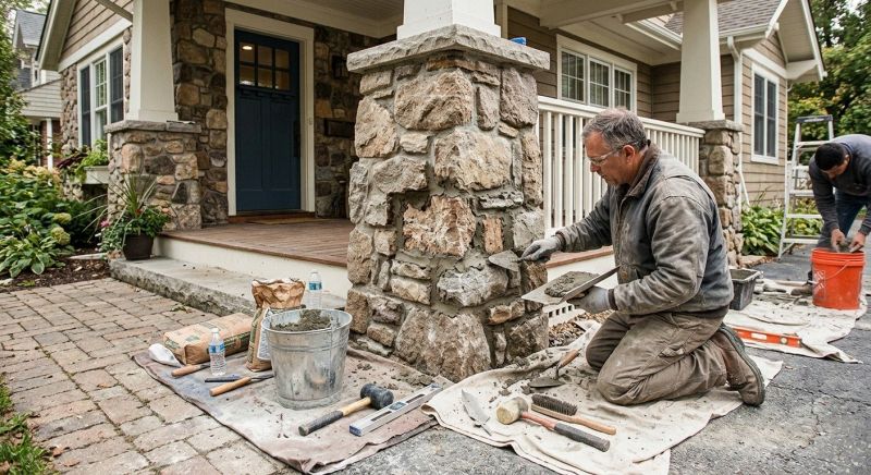 Stone Column Repair in Killeen, TX