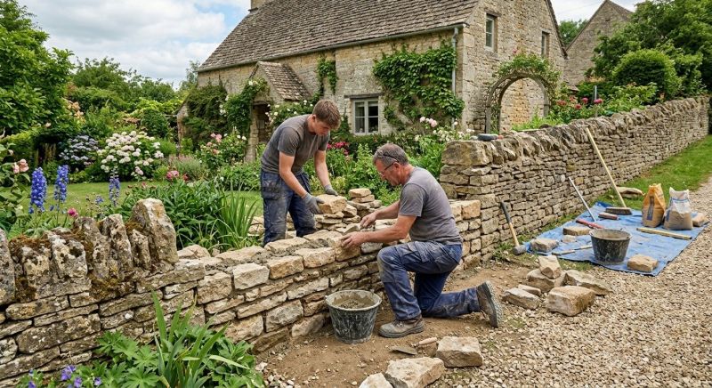 Stone Wall Repair in Coryell County, TX